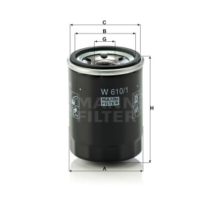 Фильтр масляный MANN-FILTER W 610/1